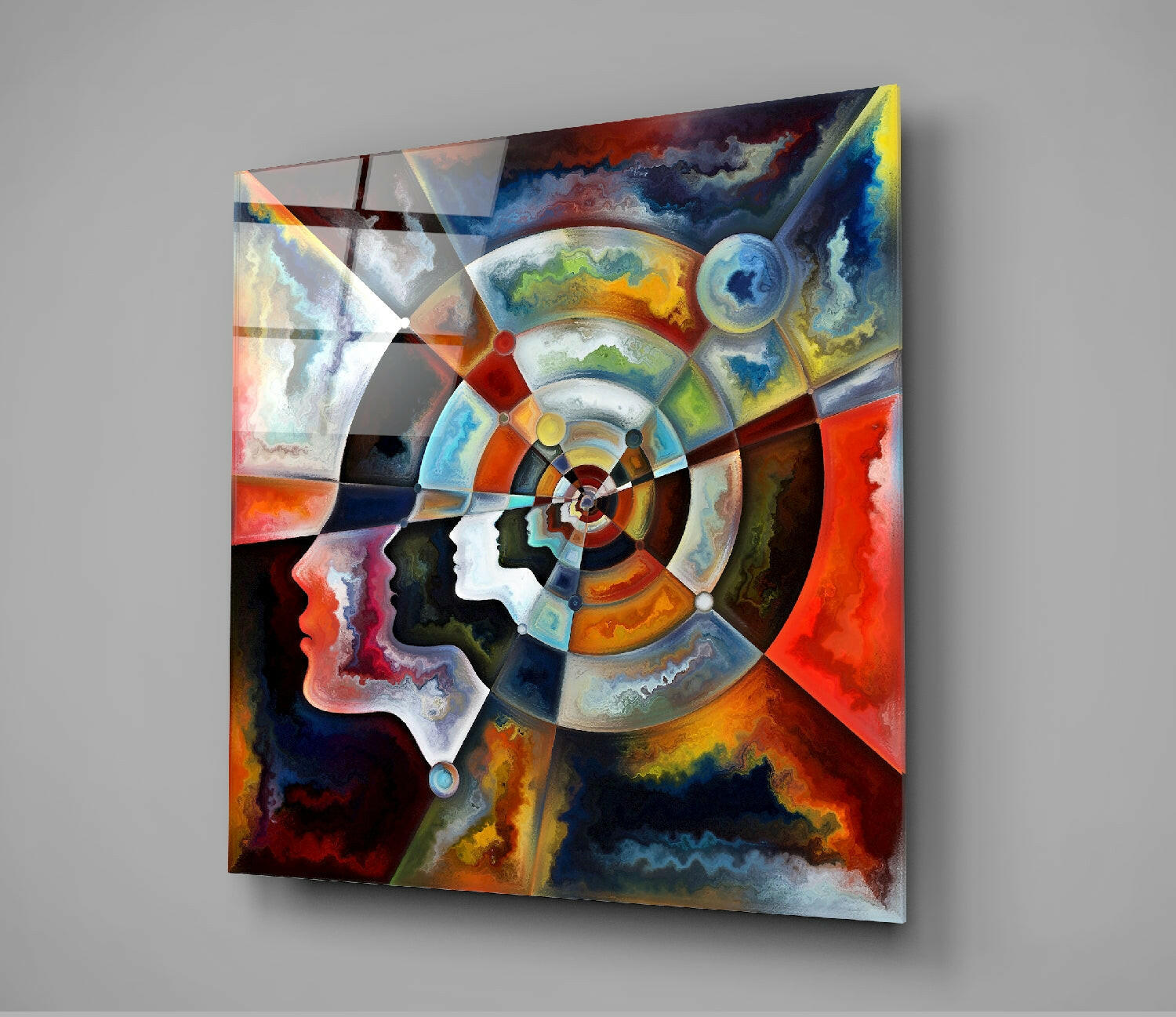 Meditation Glass Wall Art.