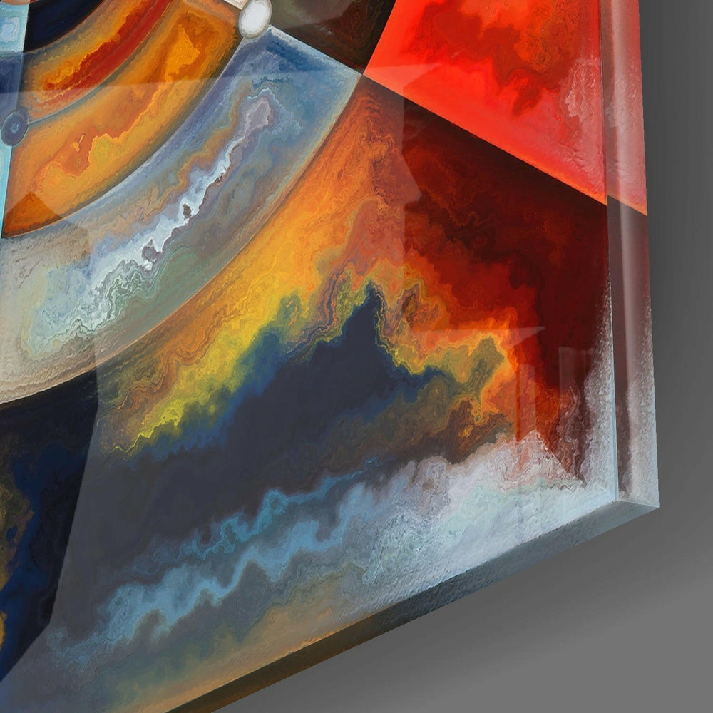 Meditation Glass Wall Art.
