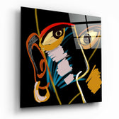 Abstract Reality Glass Wall Art.