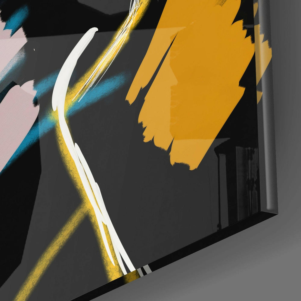 Abstract Reality Glass Wall Art.