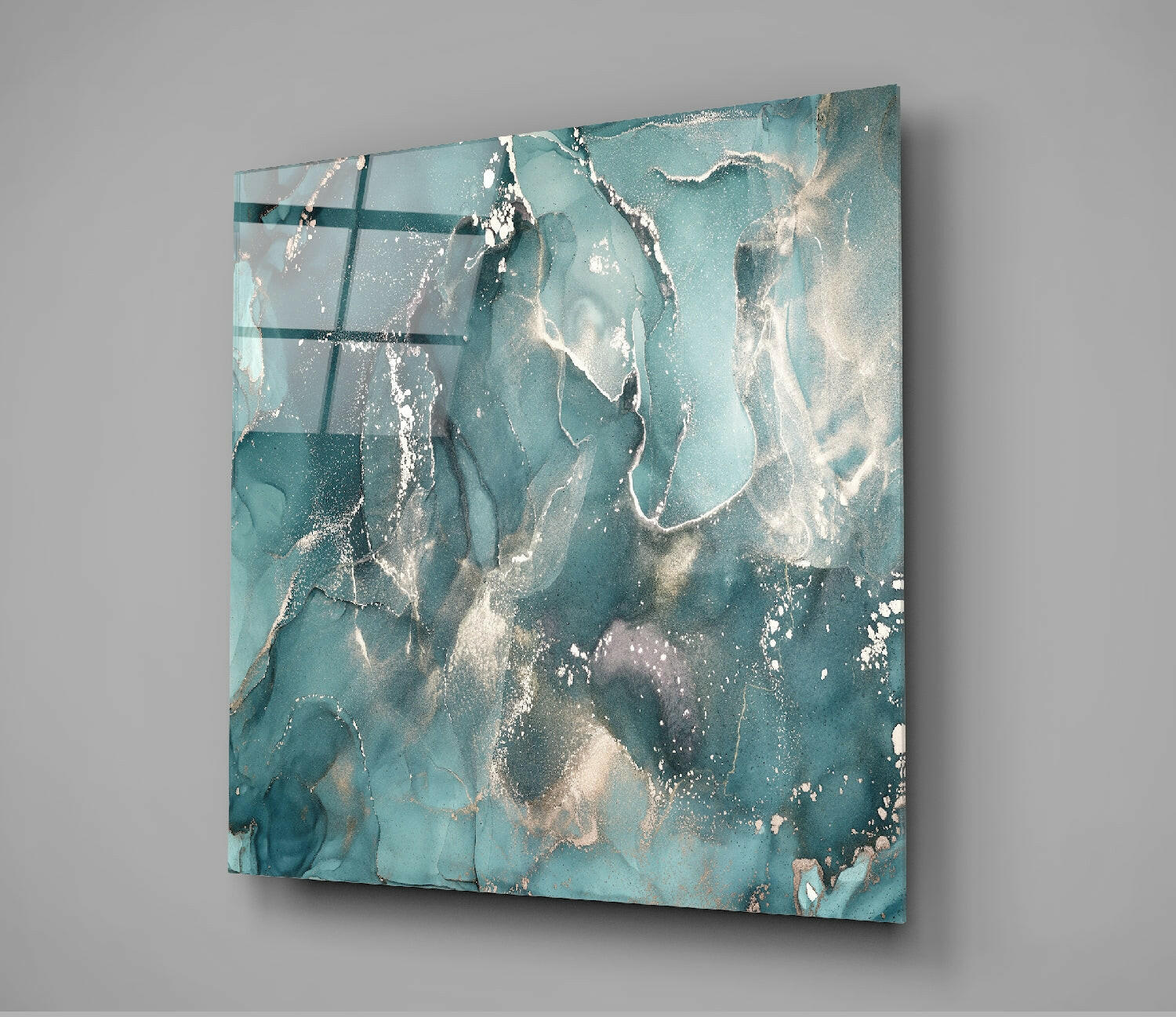 Abstract Glass Wall Art.