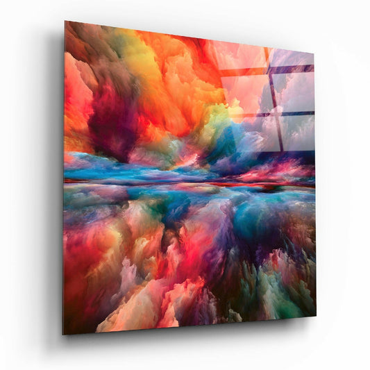 Color Explosion Glass Wall Art.
