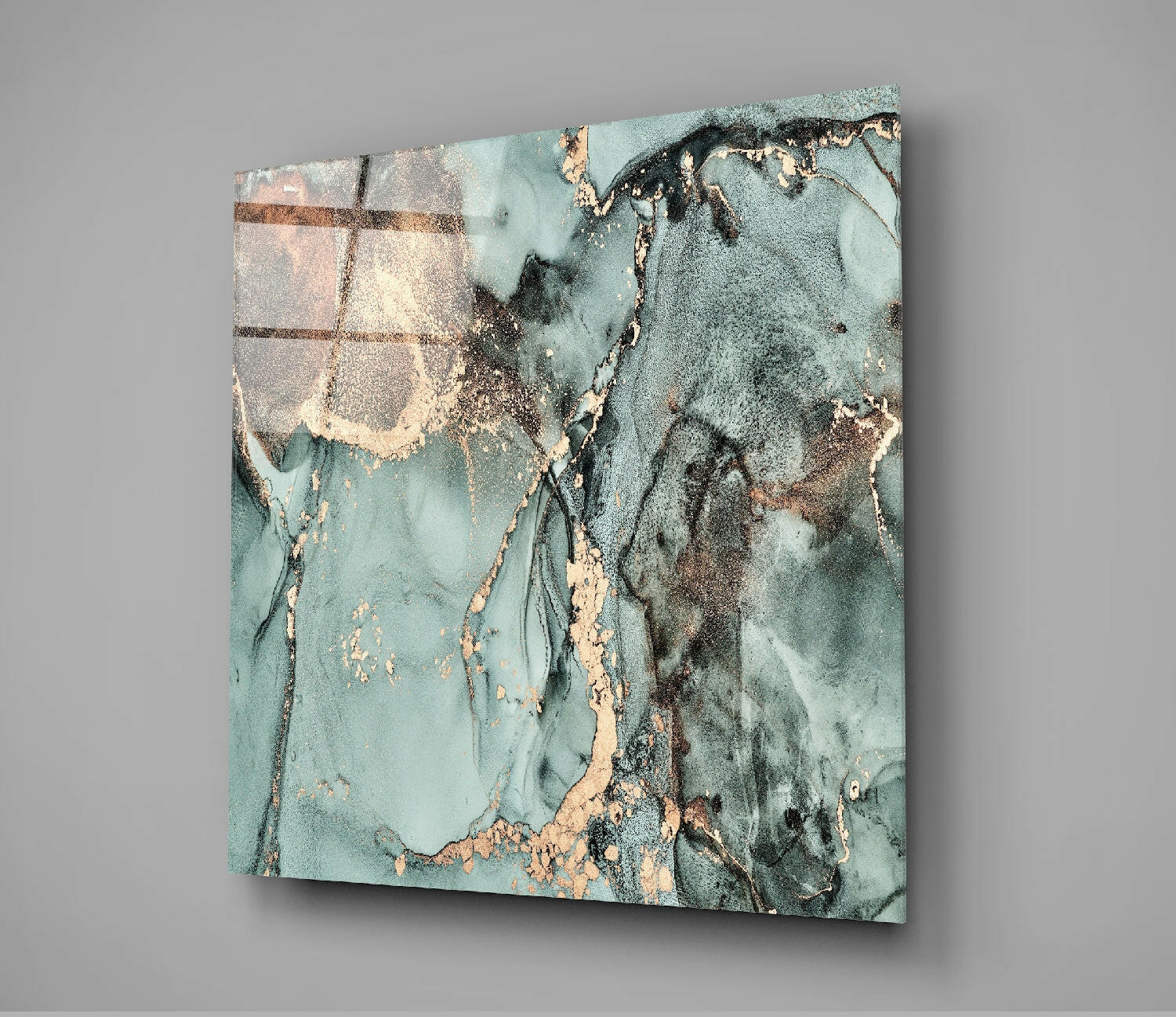 Colored Marble Glass Wall Art.