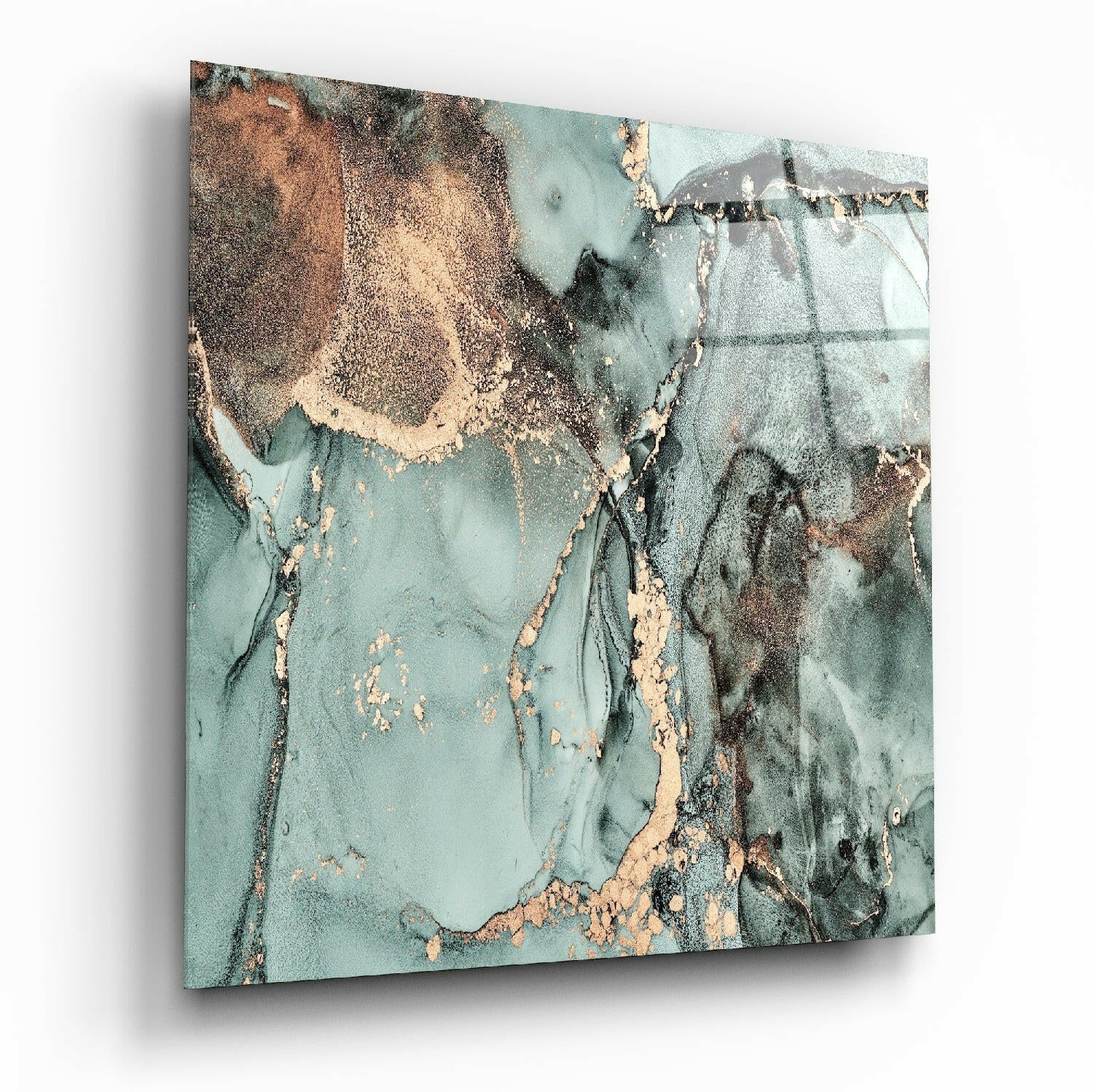 Colored Marble Glass Wall Art | Insigne Art Design