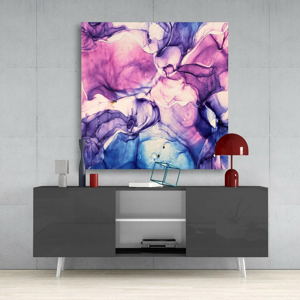 Colored Marble Glass Wall Art.