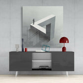 Dead End Glass Wall Art.