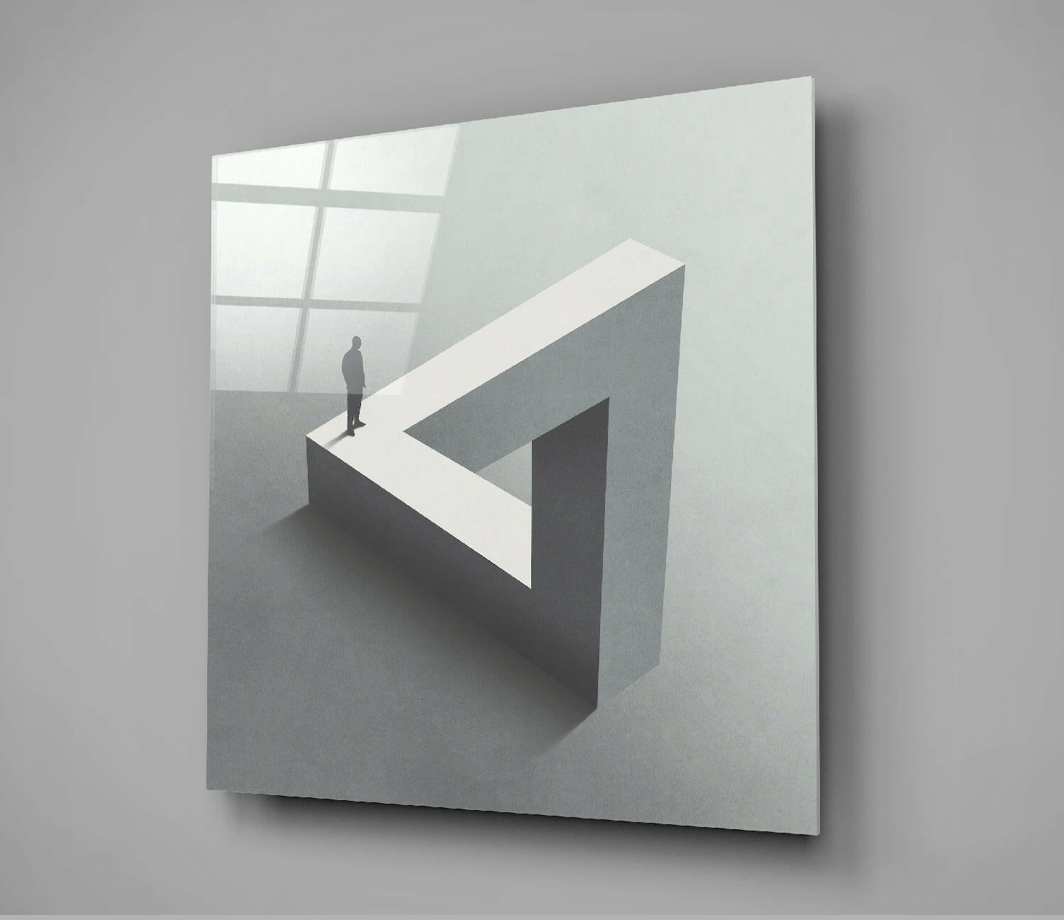 Dead End Glass Wall Art.