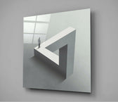 Dead End Glass Wall Art.
