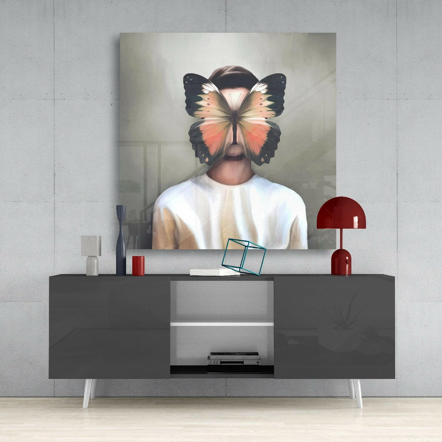 Butterfly Dreams Glass Wall Art.