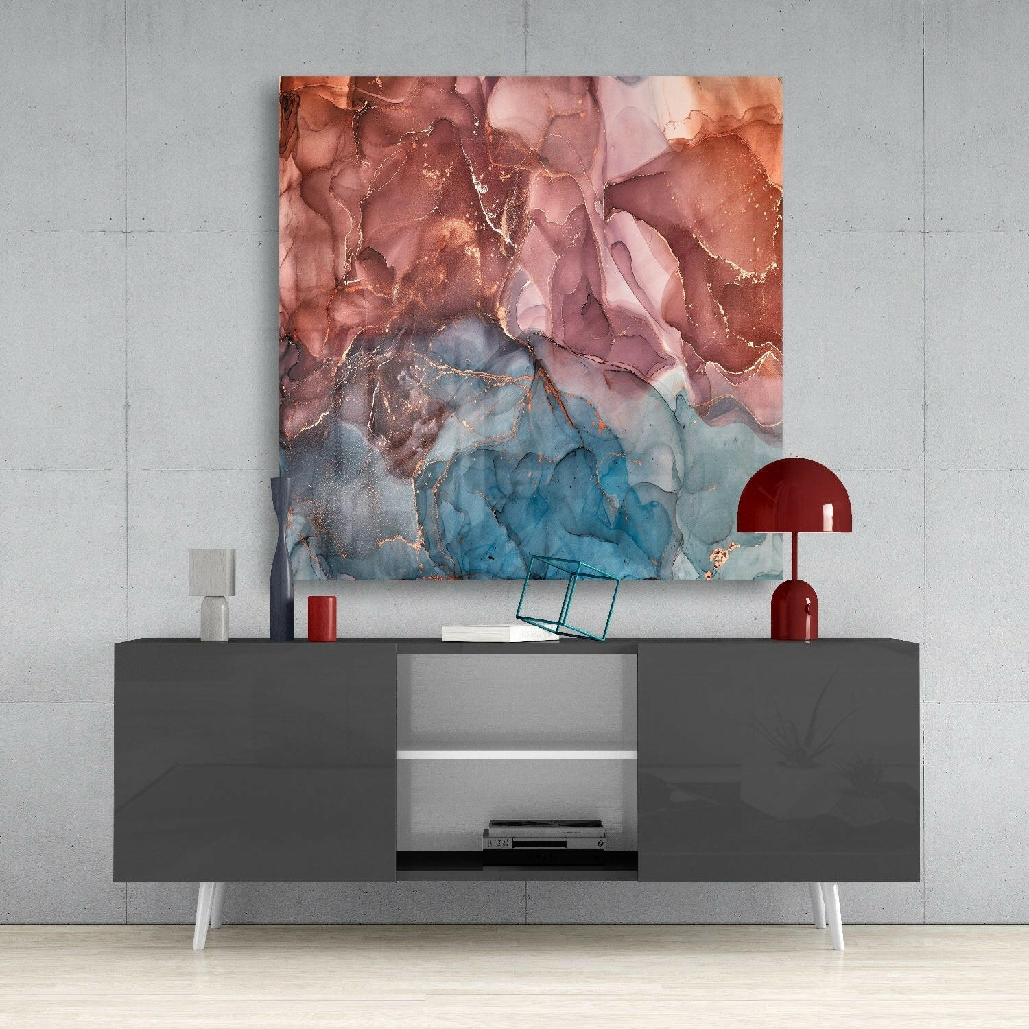 Colored Marble Glass Wall Art.
