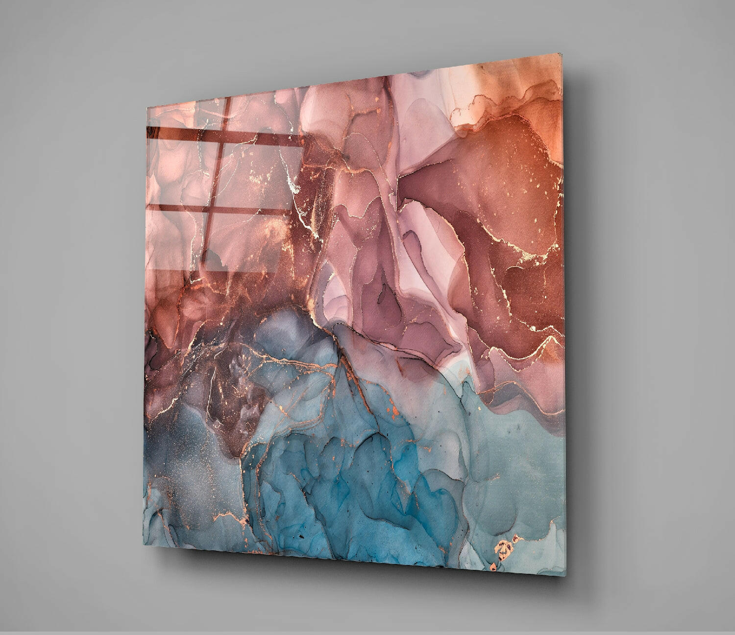 Colored Marble Glass Wall Art.
