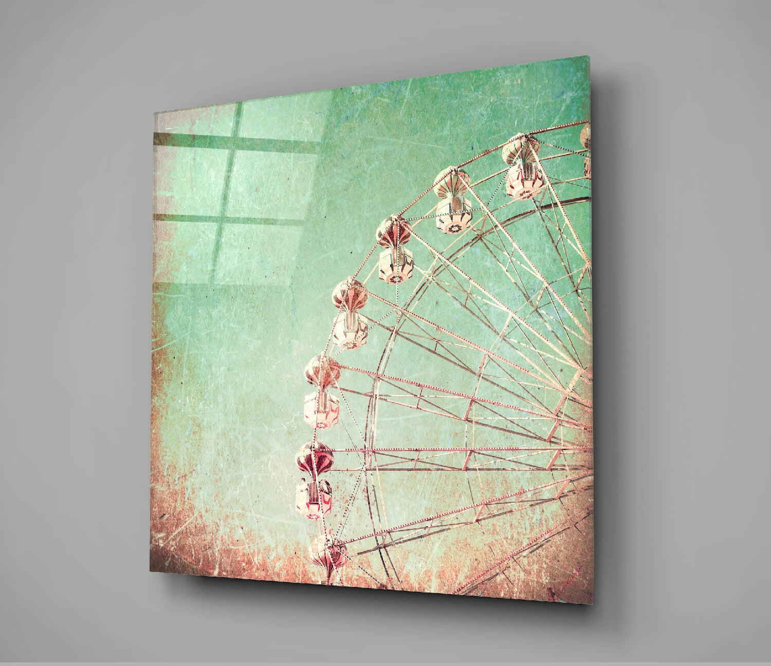 Ferris Wheel Glass Wall Art.