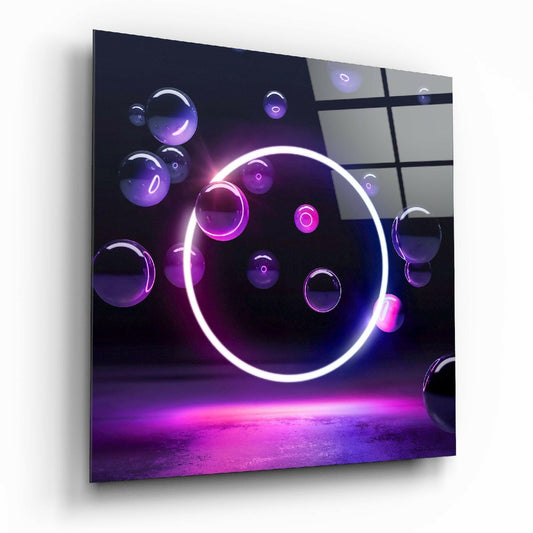 Circle Glass Wall Art.