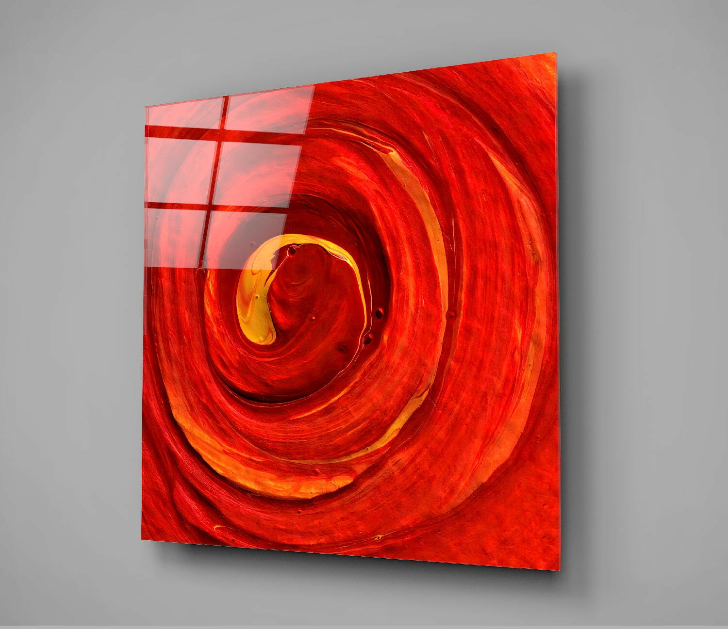 Cycle of Red Glass Wall Art.