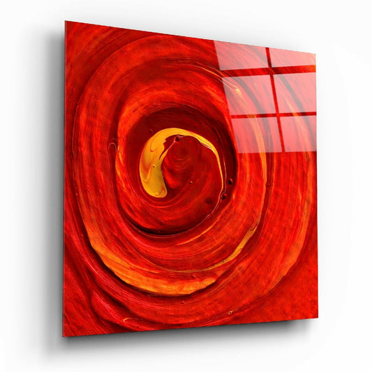 Cycle of Red Glass Wall Art.