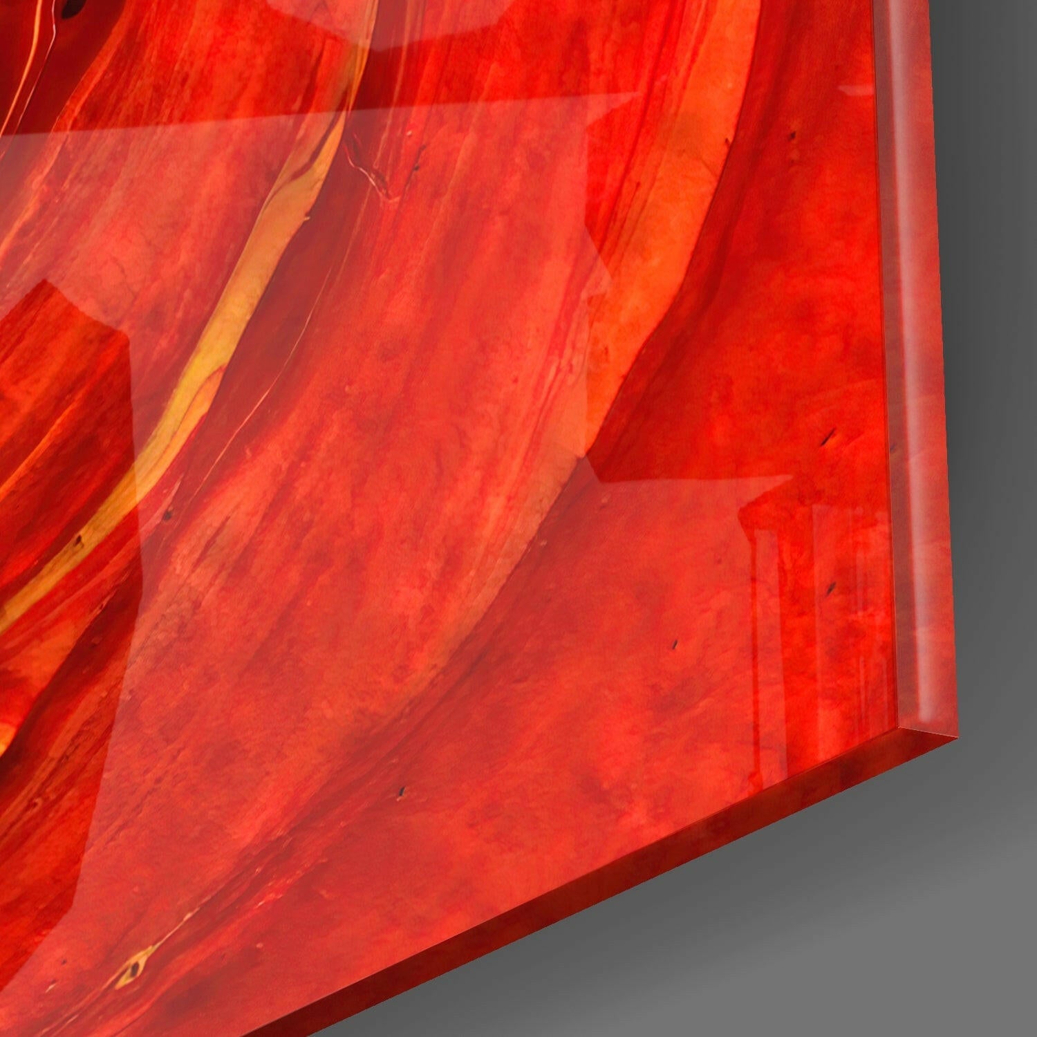Cycle of Red Glass Wall Art.