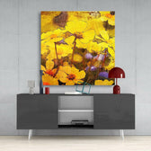 Flowers Glass Wall Art.