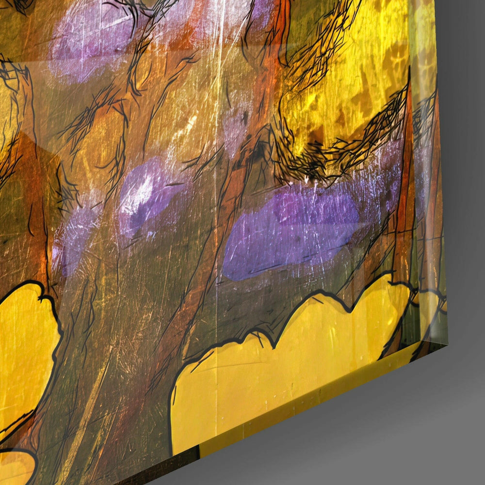 Flowers Glass Wall Art.