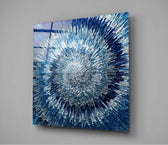 Cycle of Blue Glass Wall Art.