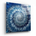 Cycle of Blue Glass Wall Art.