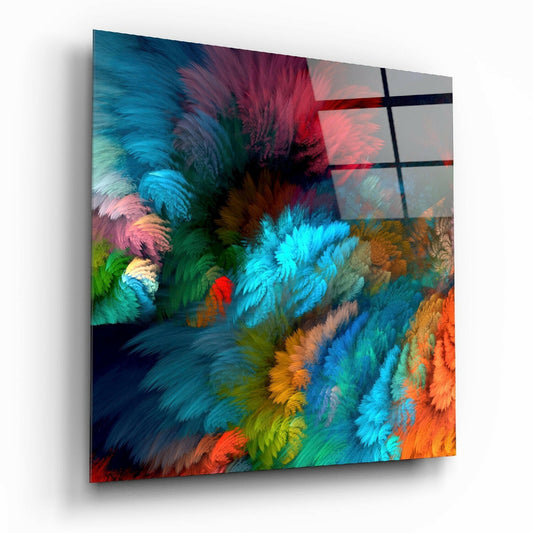Color Explosion Glass Wall Art.