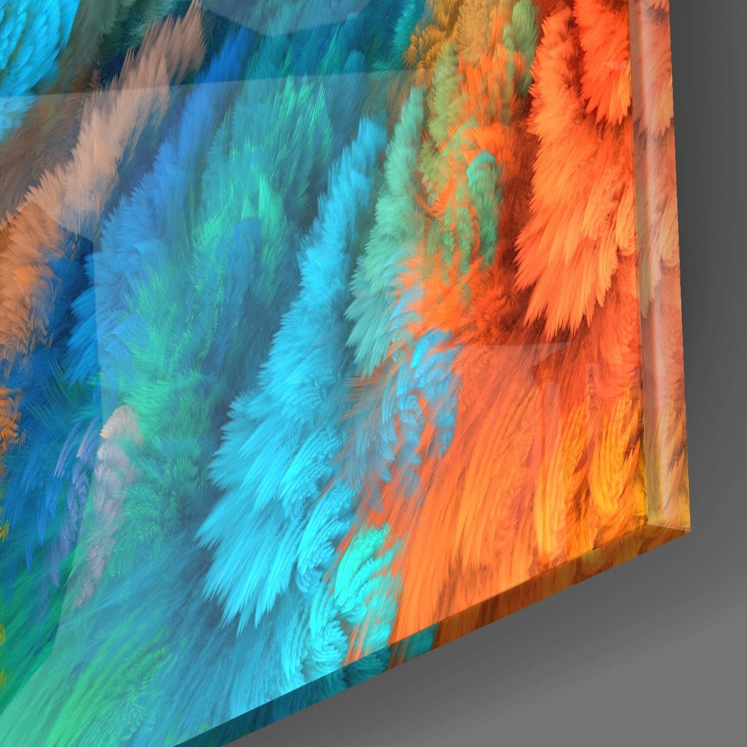 Color Explosion Glass Wall Art.