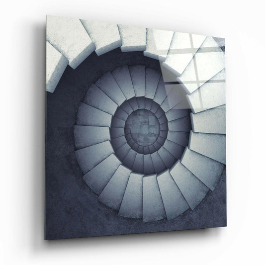 Endless Stairs Glass Wall Art.