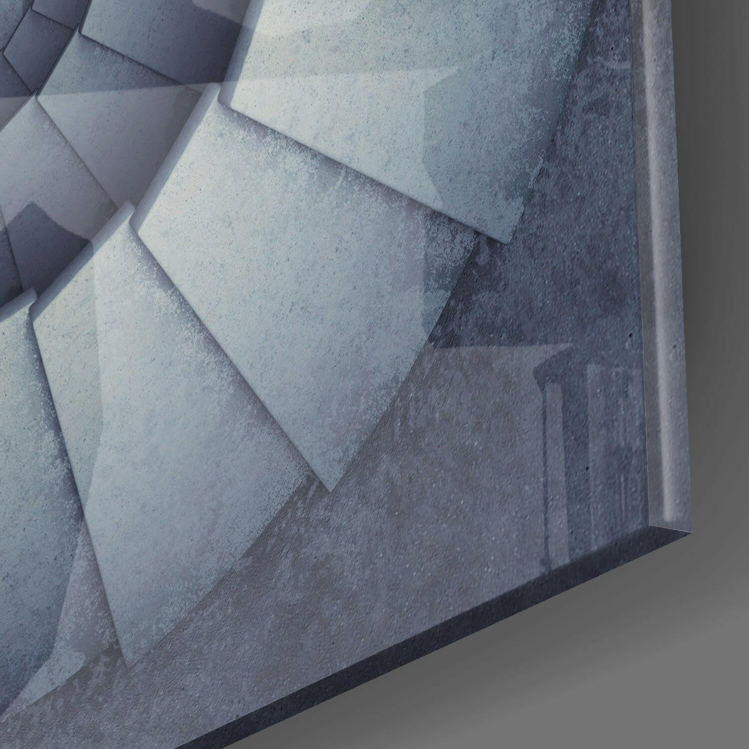 Endless Stairs Glass Wall Art.