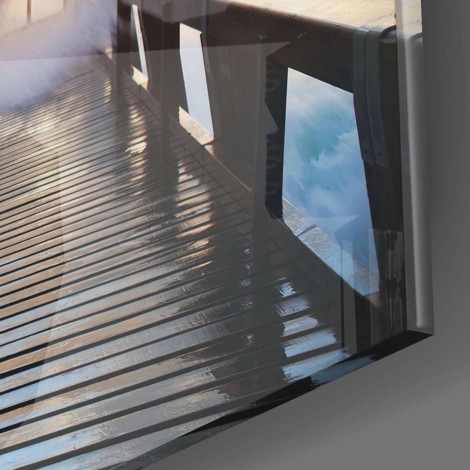 Lighthouse Glass Wall Art.