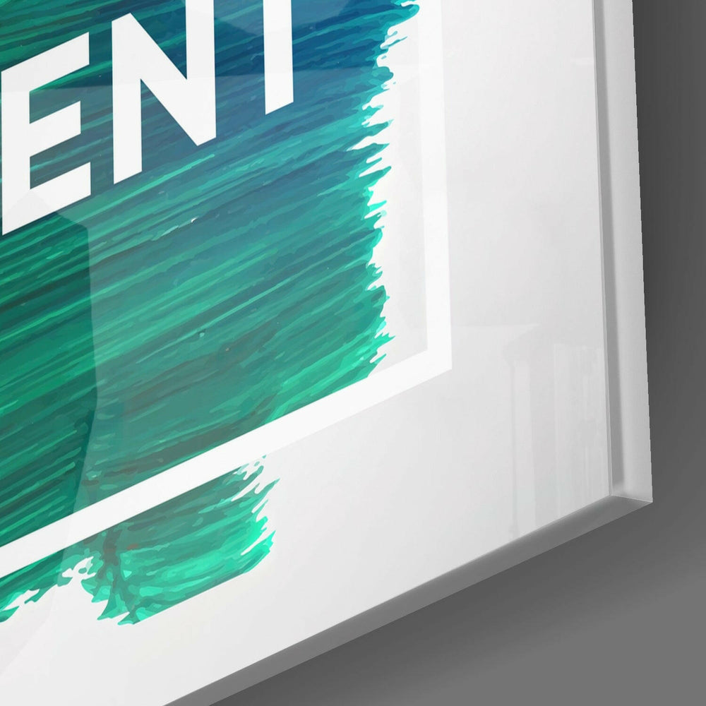 Enjoy the Moment Glass Wall Art.
