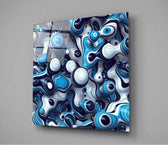Blue Balls Glass Wall Art.