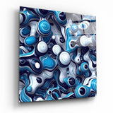 Blue Ball Glass Wall Art | Insigne Art Design