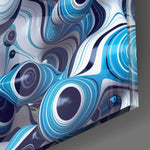 Blue Balls Glass Wall Art.