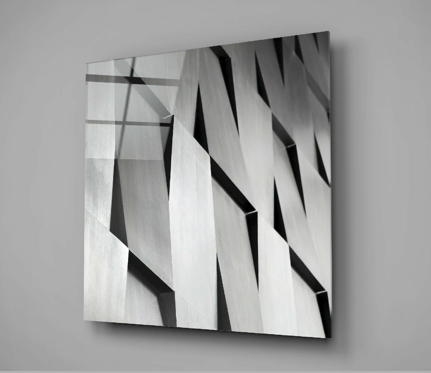 Modern Abstraction Glass Wall Art.