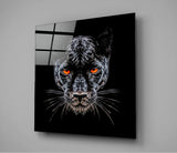 Panther Glass Wall Art | Insigne Art Design