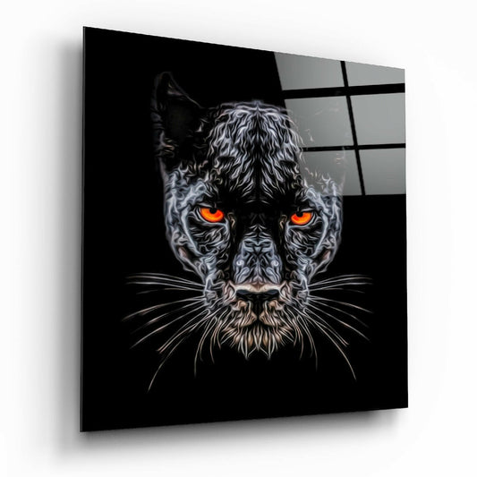 Panther Glass Wall Art.