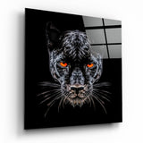 Panther Glass Wall Art | Insigne Art Design