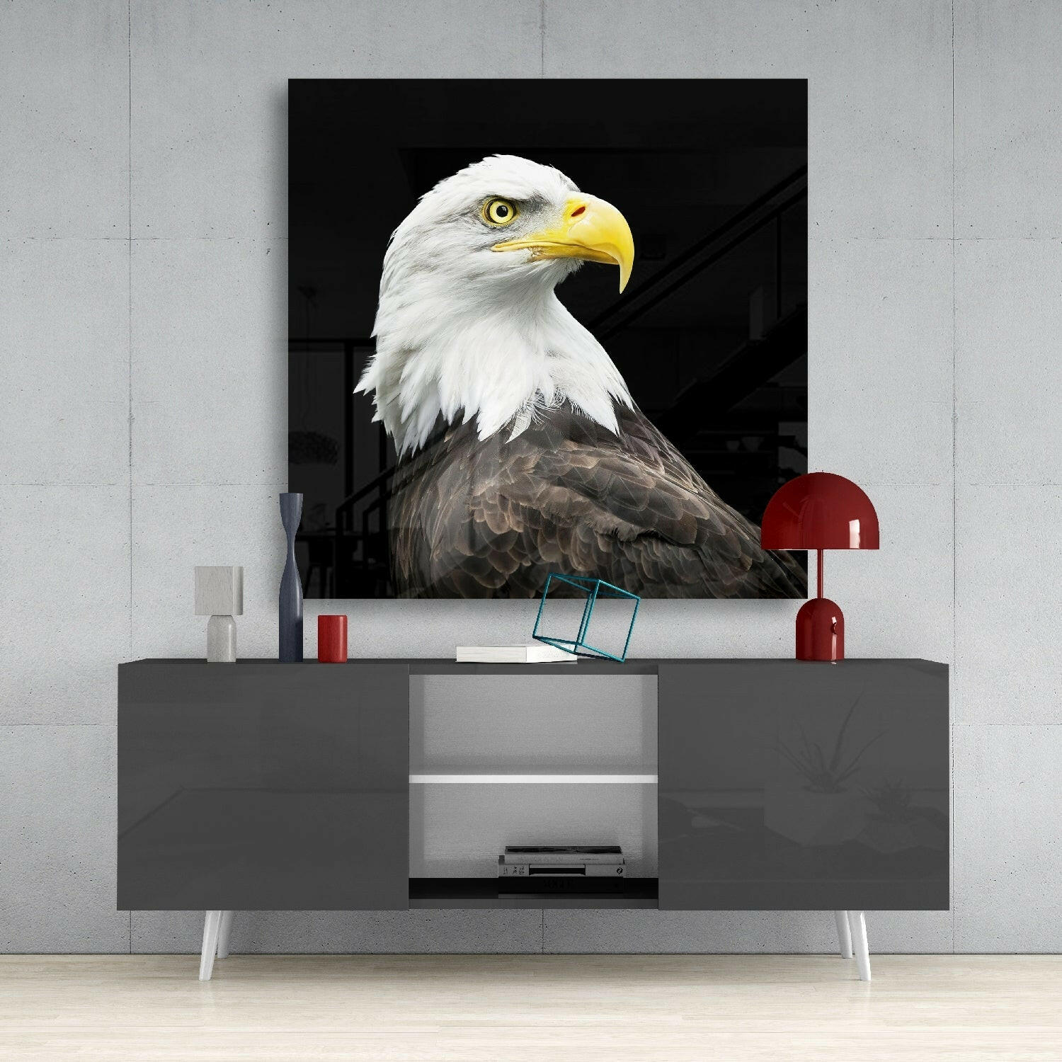 Eagle Glass Wall Art.