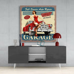 Retro Glass Wall Art.