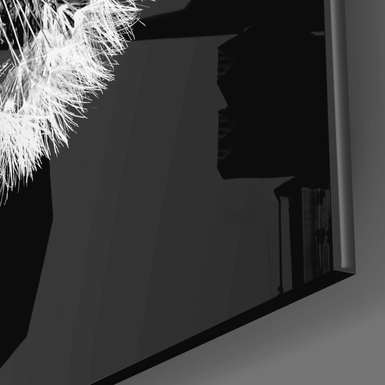 Dandelion Glass Wall Art.