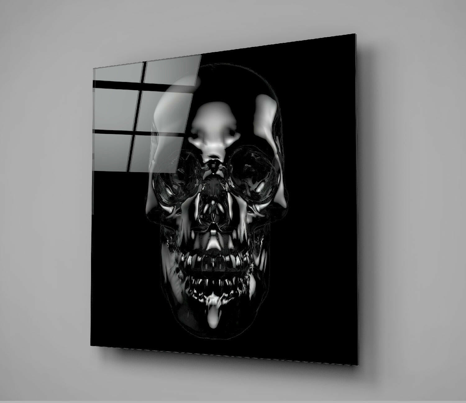Skull Glass Wall Art.