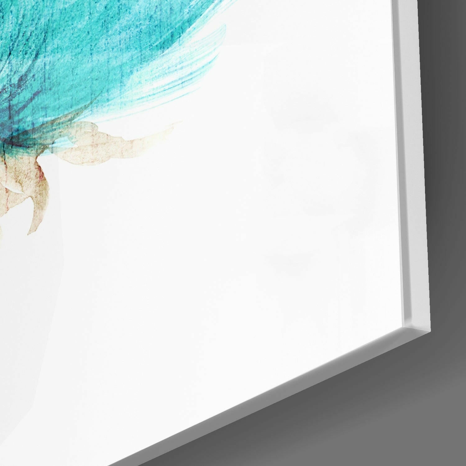 Watercolor Flower Glass Wall Art.