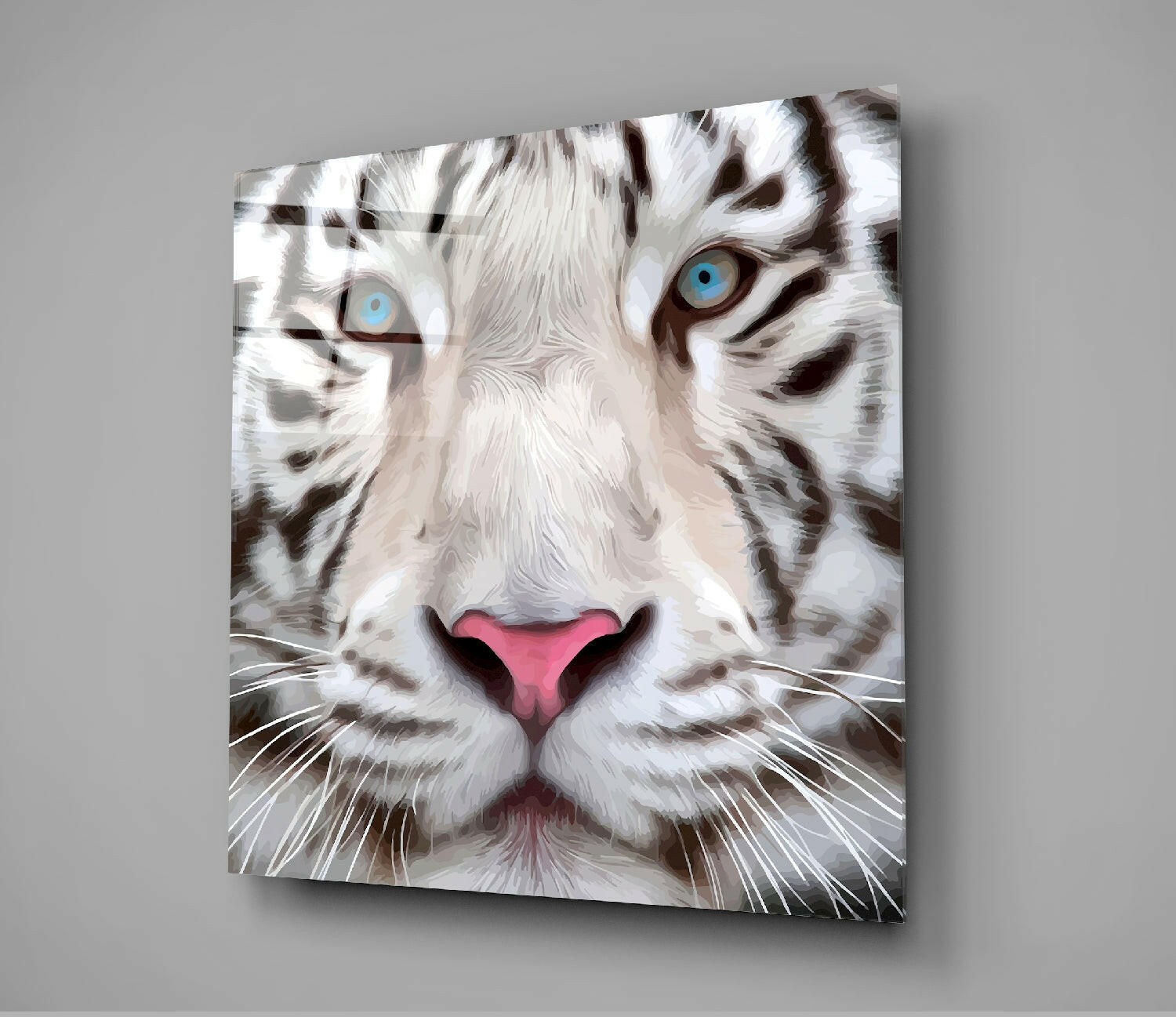 White Tiger Glass Wall Art.