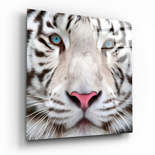 White Tiger Glass Wall Art.