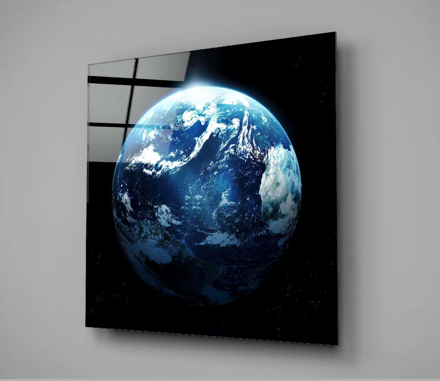 World Glass Wall Art.