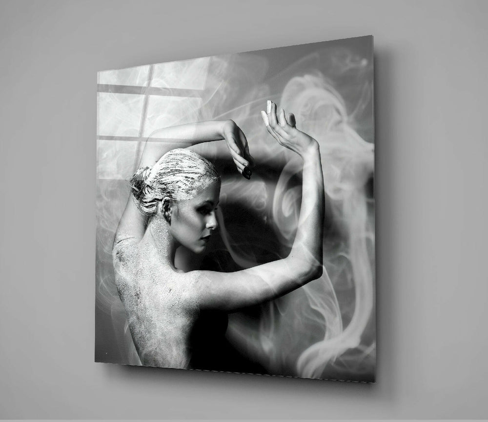 Smoke Dancing Glass Wall Art.