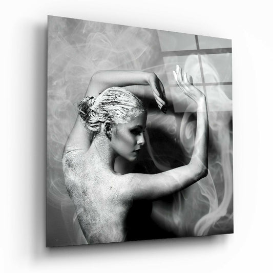 Smoke Dancing Glass Wall Art.