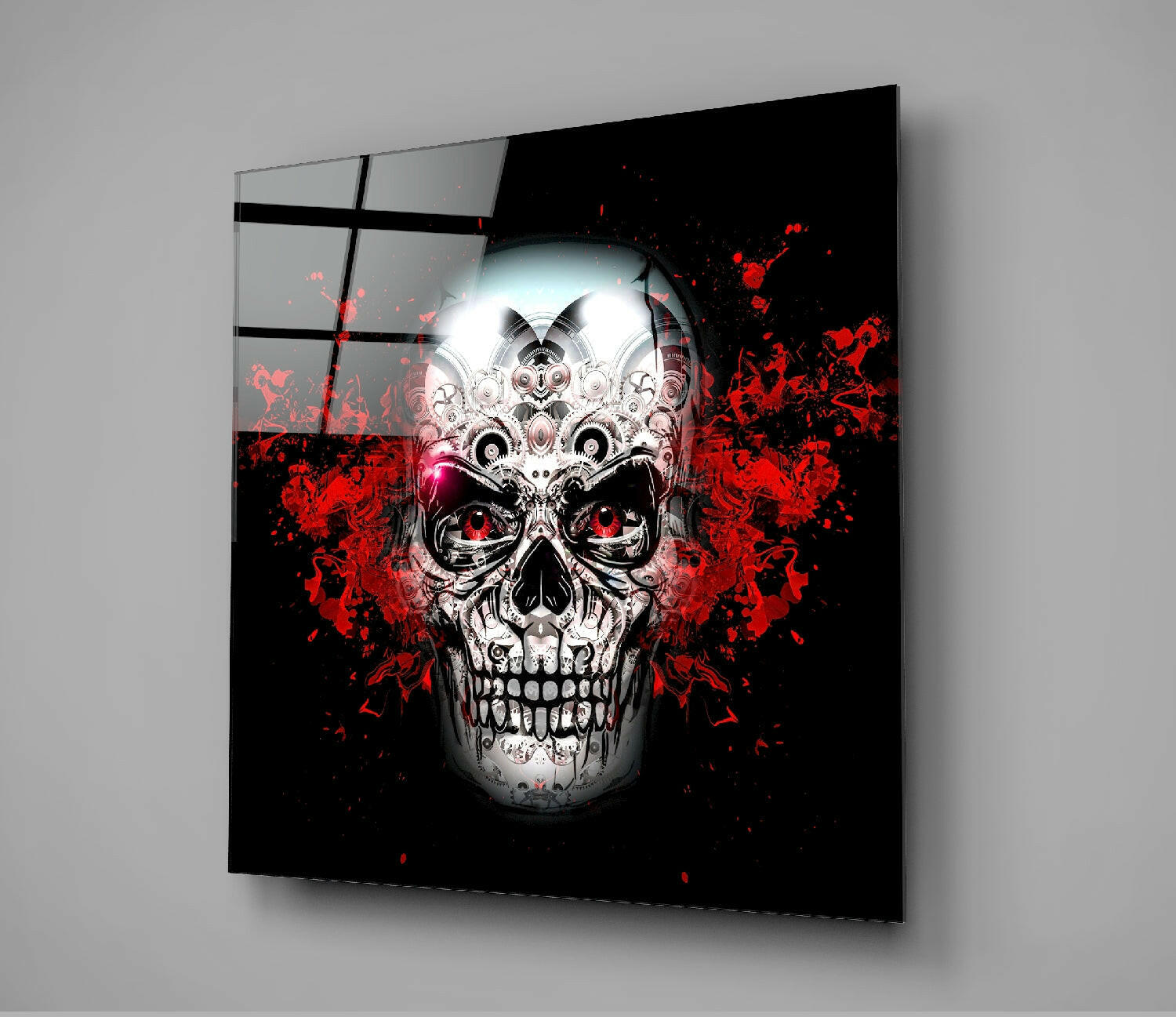 Skull Glass Wall Art.