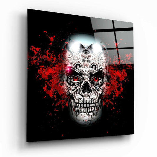 Skull Glass Wall Art.