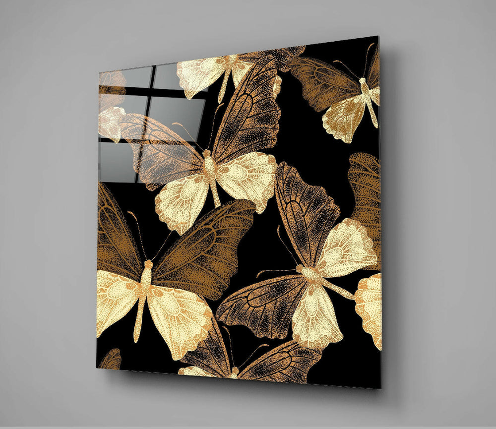 Butterflies Glass Wall Art.